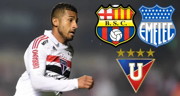 Joao Rojas es uno de los jugadores que parece tiene las puertas cerradas en Sao Paulo por lo que puede regresar a Ecuador, a alguno de los grandes equipos