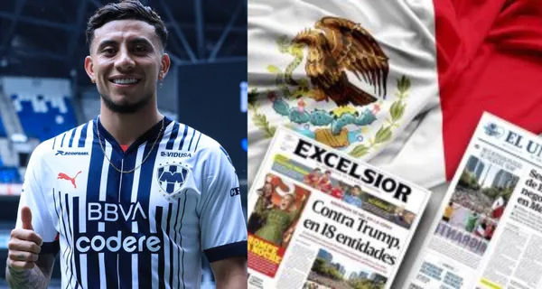 Joao Rojas ni bien se bajó del avión y ya le empezaron a cargar en la prensa mexicana que cubrió su llegada a Rayados de Monterrey