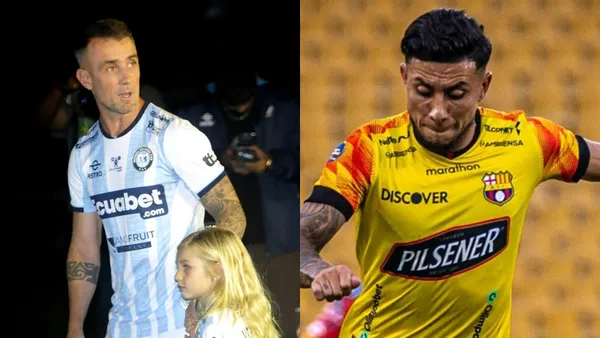 Joao Rojas y Damián Díaz hicieron lo mismo apenas terminó el primer tiempo del partido