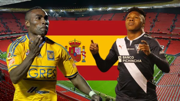 Joffre Guerrón y Bryan de Jesús (Foto tomada de: Wikipedia/API/Tigres)