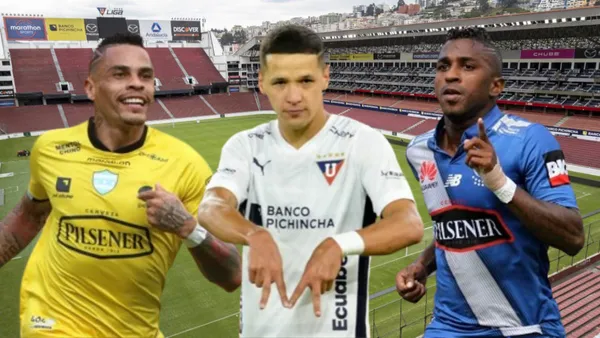 Jonatan Álvez, Alex Arce y Miller Bolaños (Foto tomada de: Primicias/API)