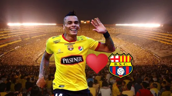 Jonatan Álvez no se olvida de Barcelona SC y así lo demostró