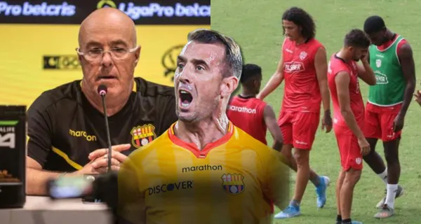 Jorge Célico disipó la polémica con Damián Díaz que dicen maneja el camerino, sin embargo otro jugador fue dolor de cabeza para el DT de Barcelona SC