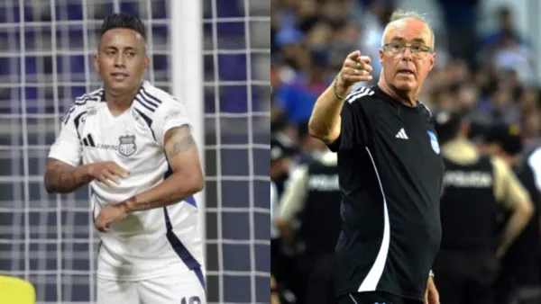 Jorge Célico-Emelec-Christian Cueva / Foto: API