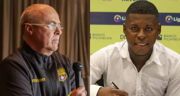 Jorge Célico habló sobre el caso de Gabriel Cortez, quien está detenido por varias semanas y ausente en Barcelona SC