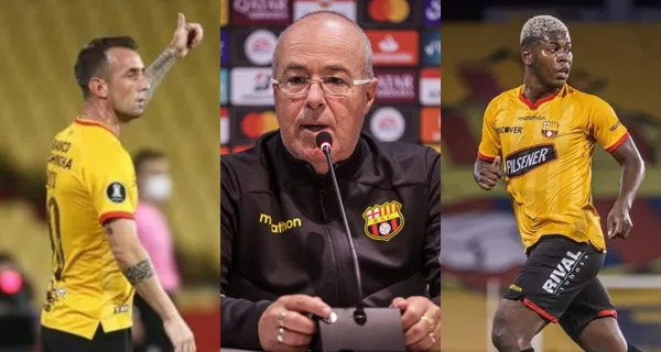 Jorge Célico habló en rueda de prensa sobre la presencia de Gabriel Cortez en lugar de Damián Díaz como su enganche en Barcelona SC