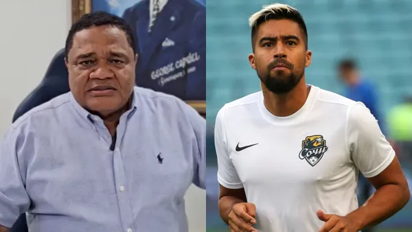 Jorge Guzmán y Cristhian Noboa, peleados en Emelec / Foto: Infobae