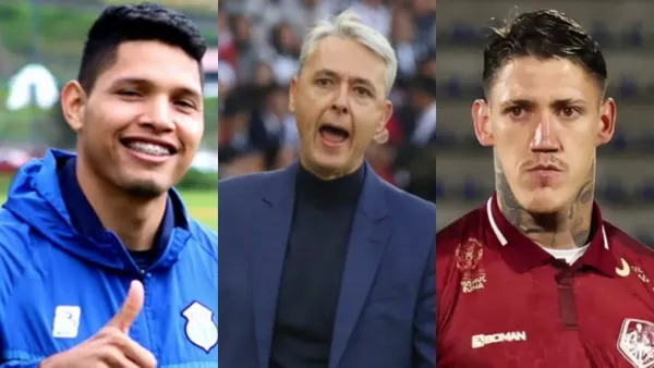 José Marrufo, Tiago Nunes y Bryan Bentaberry / Foto: API