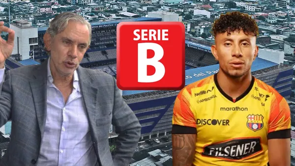 José Pileggi y Joao Rojas en el Estadio Capwell (Foto tomada de: Wikipedia/El Universo/Barcelona SC/Wikipedia)