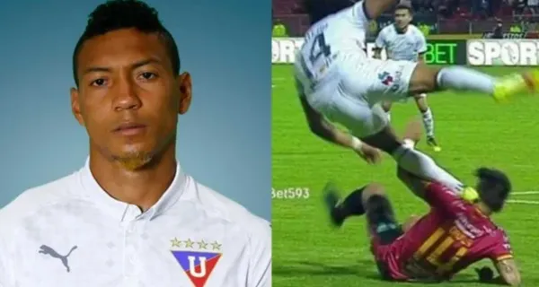 José Quintero fue expulsado en el primer partido de Liga de Quito y ahora luce irreconocible