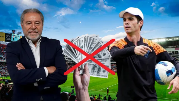 Josep Alcácer e Isaac Álvarez en el Estadio Rodrigo Paz Delgado (Foto tomada de: Liga de Quito/Primicias/Metro)