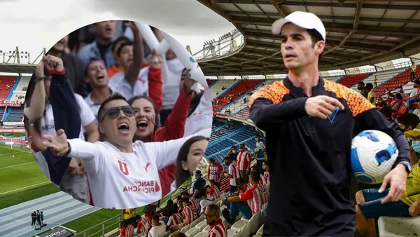Josep Alcácer y los hinchas de Liga de Quito en Estadio Metropolitano Roberto Meléndez (Foto tomada de: El Heraldo/Liga de Quito)