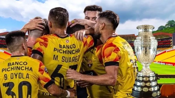 Jugadores de Barcelona SC (Foto tomada de: Barcelona SC/API/Conmebol)