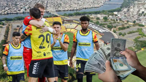 Jugadores de Barcelona SC (Foto tomada de: Barcelona SC/API/El Universo)