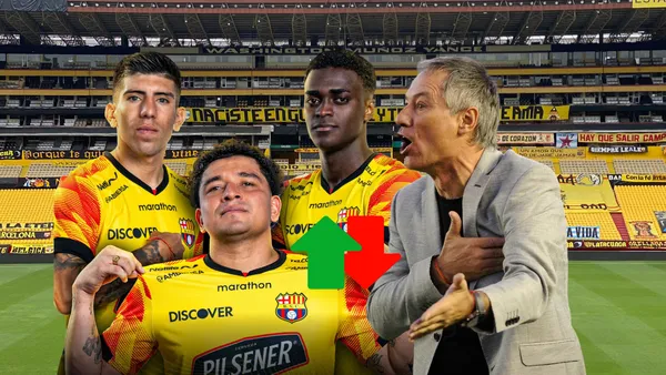 Jugadores de Barcelona SC posando, Ariel Holan preocupado. Foto tomada de: Barcelona SC