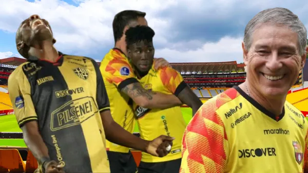 Jugadores de Barcelona SC y Ariel Holan (Foto tomada de: Barcelona SC/API)