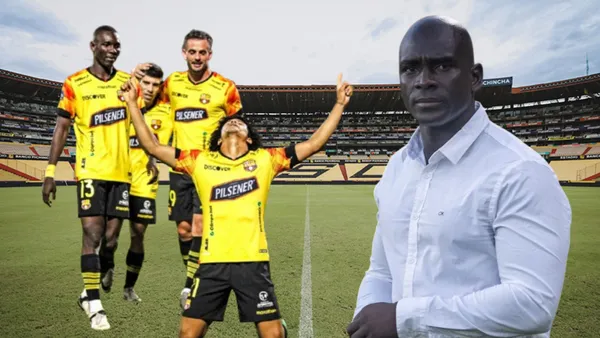 Jugadores de Barcelona SC y Segundo Alejandro Castillo (Foto tomada de: Municipio de Guayaquil/API)