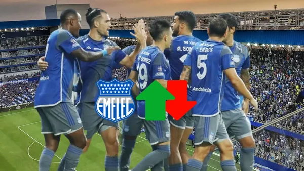 Jugadores de Emelec. Foto: Emelec/PesLogos