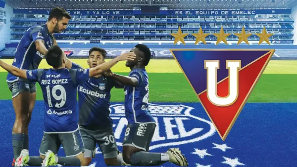 Jugadores de Emelec (Foto tomada de: Emelec/API/Wikipedia)