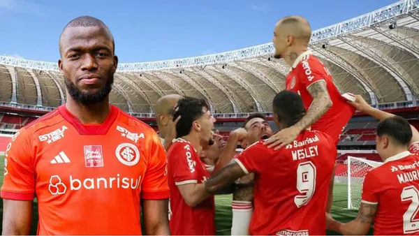 Jugadores de Internacional y Enner Valencia (Foto tomada de: ABC/Enner Valencia/Internacional)