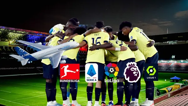 Jugadores de la Selección de Ecuador y grandes ligas de Europa