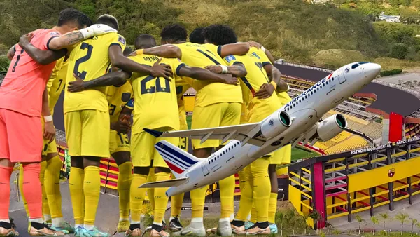 Jugadores de La Tri (Foto tomada de: Barcelona SC/La Tri/AIR)
