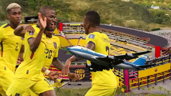 Jugadores de La Tri (Foto tomada de: Barcelona SC/La Tri/Larenas)