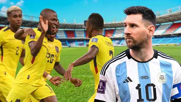 Jugadores de La Tri y Lionel Messi (Foto tomada de: Junior/La Tri/FIFPro)