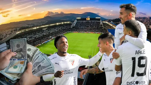 Jugadores de Liga de Quito (Foto tomada de: Liga de Quito/API/El Universo)