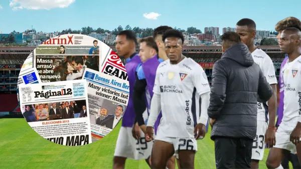 Jugadores de Liga de Quito (Foto tomada de: Liga de Quito/EFE/Periódico)