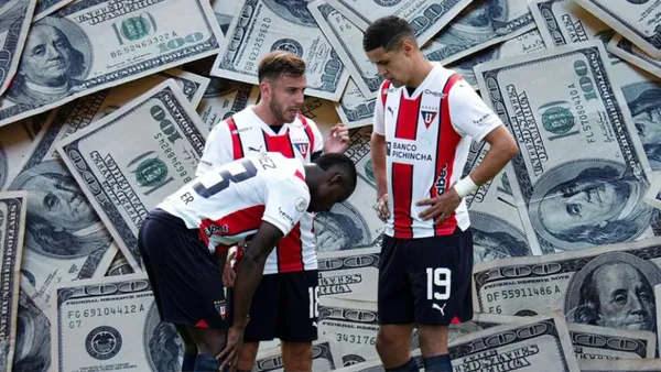 Jugadores de Liga de Quito (Foto tomada de: Mises/API)