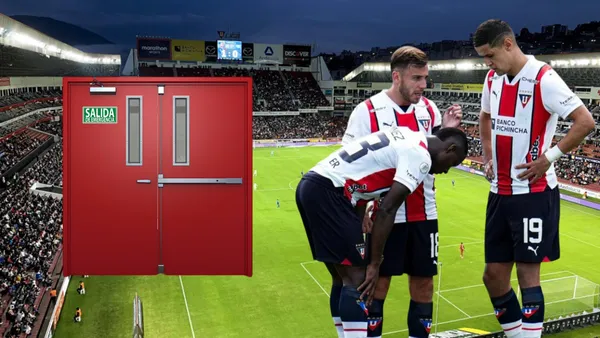 Jugadores de Liga de Quito (Foto tomada de: Primicias/API/MN)