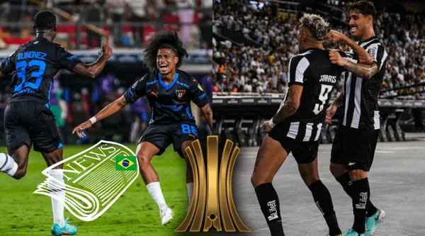 Jugadores de Liga de Quito y Botafogo, a vísperas del duelo por Copa Libertadores. FOTO: Gol Perú