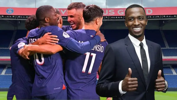 Jugadores PSG y Willian Pacho (Foto tomada de: Descubre París/PSG)