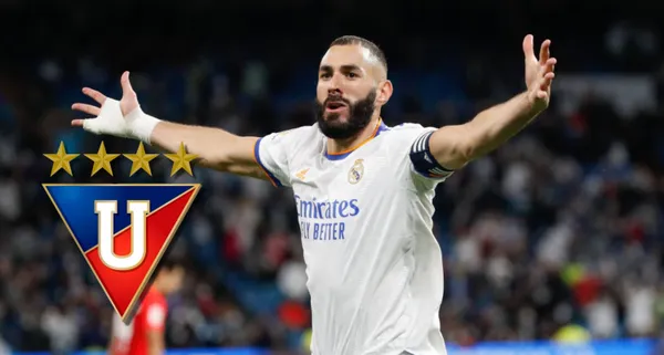 Karim Benzema, que es estrella del Real Madrid, conoce a un jugador que es de las filas de Liga de Quito
