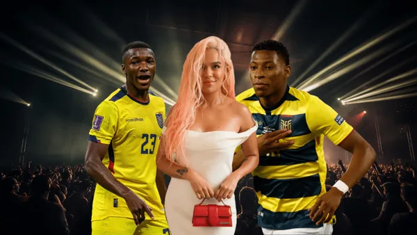 Karol G y su saludo a un jugador ecuatoriano