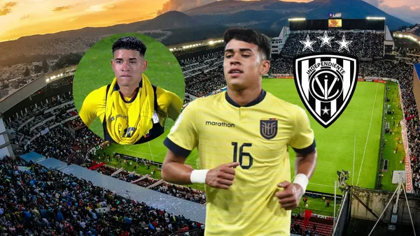 Kendry Páez con la camiseta de Ecuador, triste, escudo de IDV. Foto tomada de: La Tri/PESLogos