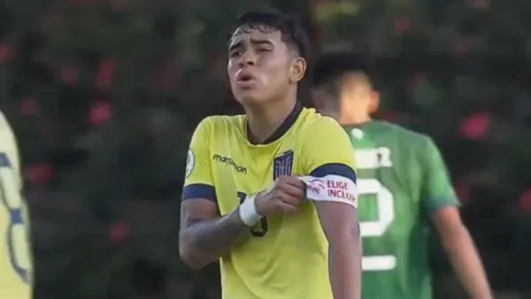 Kendry Páez en el Sudamericano Sub-20 / Foto tomada de: API