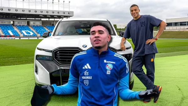 Kendry Páez-Kylian Mbappé / Foto: Infobae