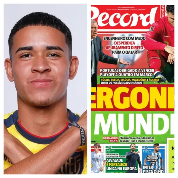 Kendry Páez llama la atención en todo el mundo por su rendimiento y edad, hoy la prensa de Portugal llena de elogios al joven ecuatoriano