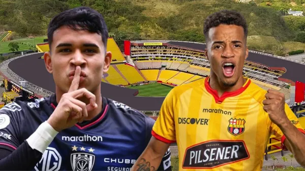 Kendry Páez y Byron Castillo (Foto tomada de: Barcelona SC/API)