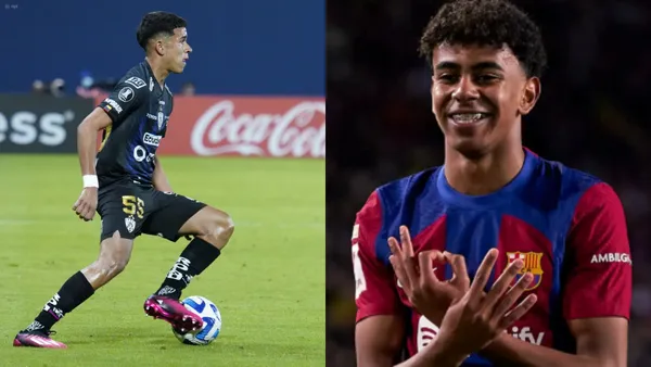 Kendry Páez y Lamine Yamal / Foto: API