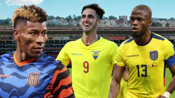 Kevin Rodríguez, Leonardo Campana y Enner Valencia (Foto tomada de: Liga de Quito/El Universo/La Tri/Extra)