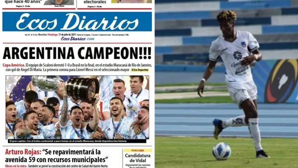 Kevin Rodríguez se mandó un golazo y la prensa Argentina resaltó la jugada del crack del Imbabura