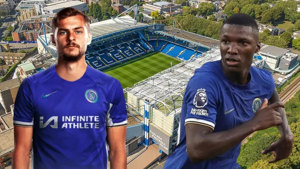 Kiernan Dewsbury-Hall y Moisés Caicedo (Foto tomada de: Wikipedia/Chelsea/Fabrizio Romano)