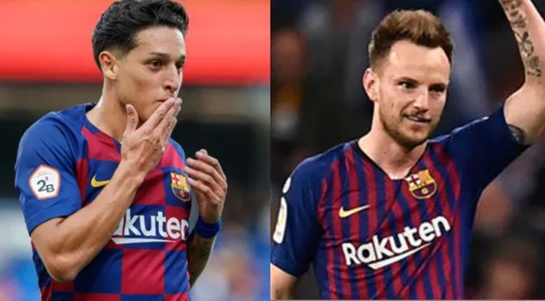 Kike Saverio anotó en el FC Barcelona con pase de Rakitić, y asistió a Ousmane Dembelé