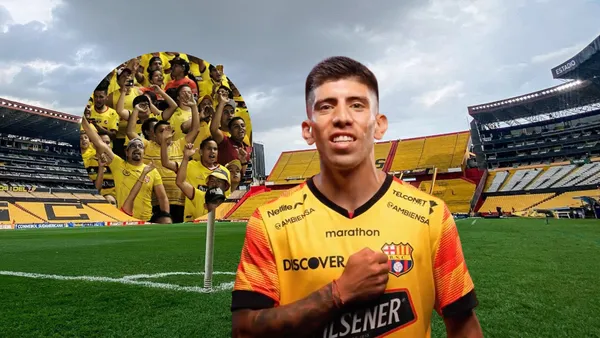 La afición de Barcelona SC provocó la reacción de Braian Oyola