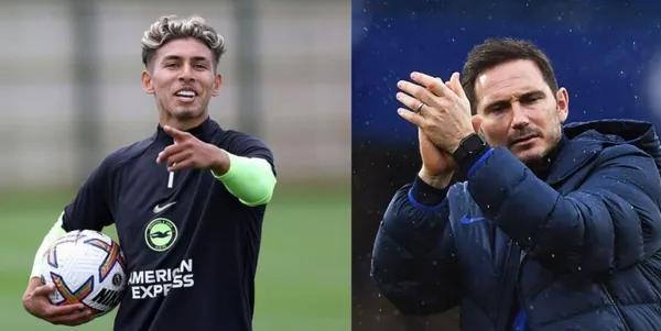 La cara del Lampard al ver como le pegó un baile Jeremy Sarmiento a su equipo