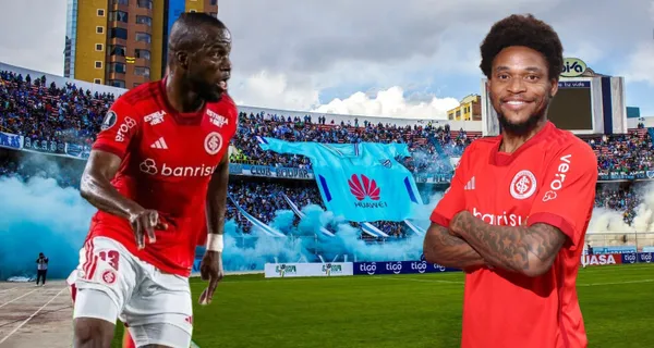 La celebración de Luiz Adriano con Enner Valencia