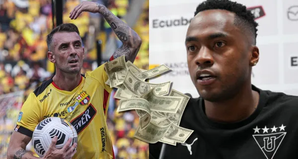 La diferencia de salarios entre Damián Díaz y Renato Ibarra, jugadores figuras en Barcelona SC y Liga de Quito